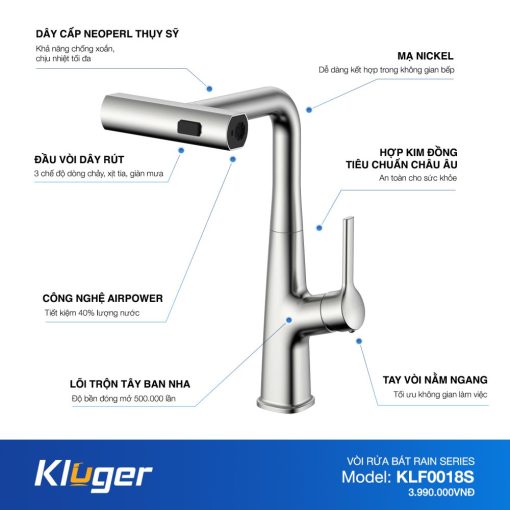 Vòi rửa bát KLUGER KLF0018S