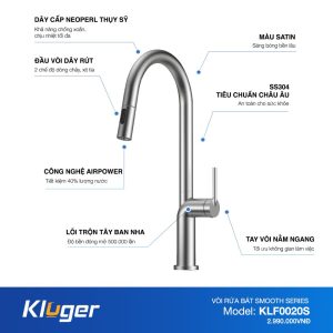 Vòi rửa bát KLUGER KLF0020S