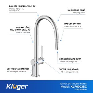Vòi rửa bát KLUGER KLF0003SC