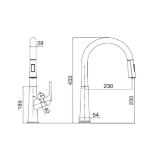Vòi rửa bát KLUGER KLF0002B