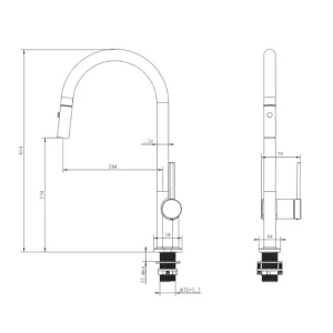 Vòi rửa bát KLUGER KLF0003SC