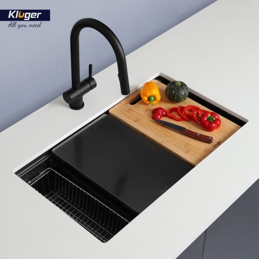 Chậu rửa bát KLUGER KWU8161FB-S76 Plus