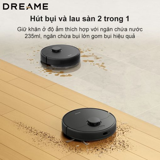 dreamevietnam hut bui va lau san 2 trong 1 - ROBOT HÚT BỤI LAU NHÀ DREAME D9 MAX GEN 2