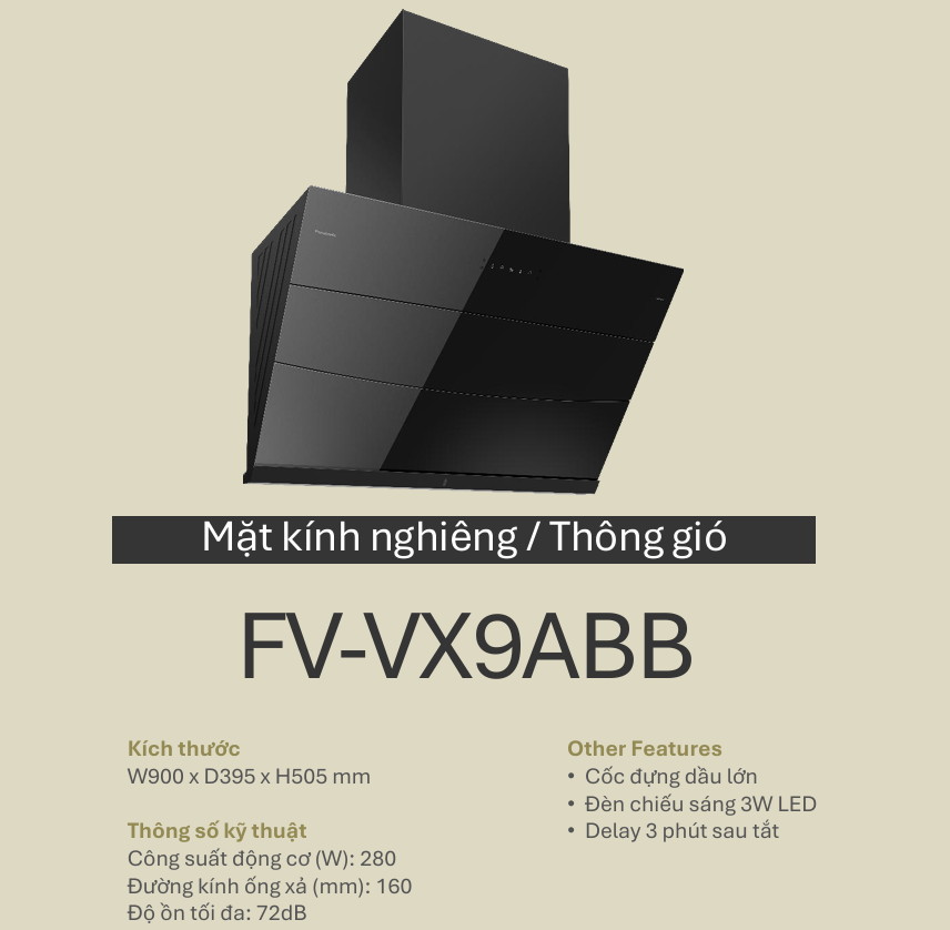 may hut mui panasonic fv vx9abb 4 - Máy hút mùi Panasonic FV-VX9ABB may hut mui panasonic fv vx9abb 4 - Máy hút mùi Panasonic FV-VX9ABB