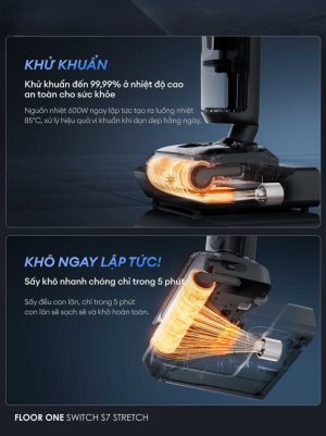 mivietnam may hut bui lau san tineco Floor One Switch S7 Stretch 24 - MÁY HÚT BỤI LAU NHÀ TINECO FLOOR ONE SWITCH S7 STRETCH