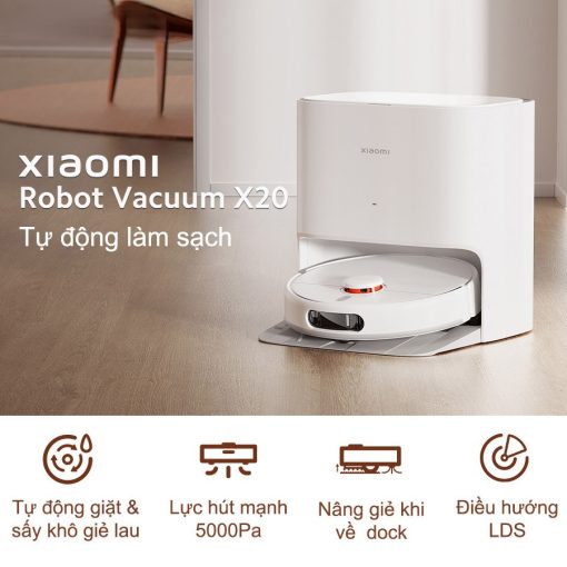 mivietnam robot hut bui lau nha xiaomi x20 01 - ROBOT HÚT BỤI LAU NHÀ XIAOMI VACUUM X20