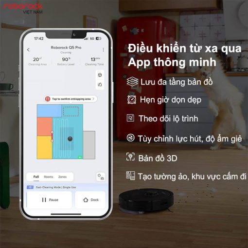 roborockvietnam q5 pro trai nghiem don dep ca nhan hoa - ROBOT HÚT BỤI LAU NHÀ ROBOROCK Q5 PRO