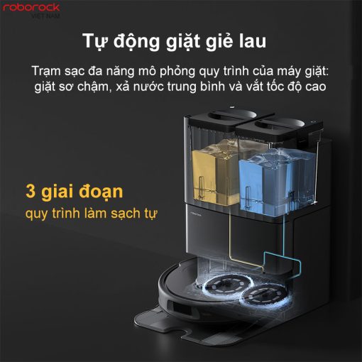 roborockvietnam roborock q revo s tu giat gie lau - ROBOT HÚT BỤI LAU NHÀ ROBOROCK Q REVO S