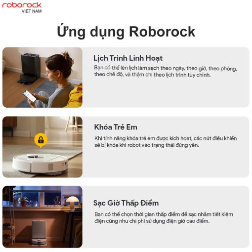 roborockvietnam roborock q revo s ung dung roborock - ROBOT HÚT BỤI LAU NHÀ ROBOROCK Q REVO S
