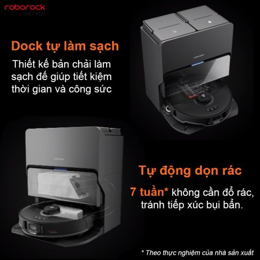 roborockvietnam s8 maxv ultra dock tu lam sach - ROBOT HÚT BỤI LAU NHÀ ROBOROCK S8 MAXV ULTRA