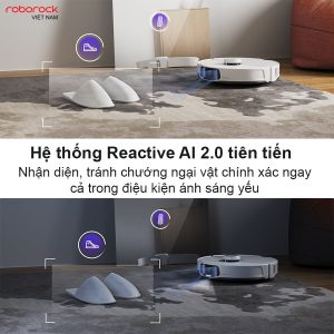 roborockvietnam s8 maxv ultra he thong ai reactive - ROBOT HÚT BỤI LAU NHÀ ROBOROCK S8 MAXV ULTRA
