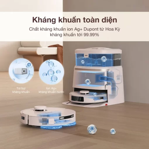 robot hut bui lau nha ecovacs t30 pro omni luc hut 11k pa 10 768x768 1 - ROBOT HÚT BỤI LAU NHÀ ECOVACS DEEBOT T30 PRO OMNI