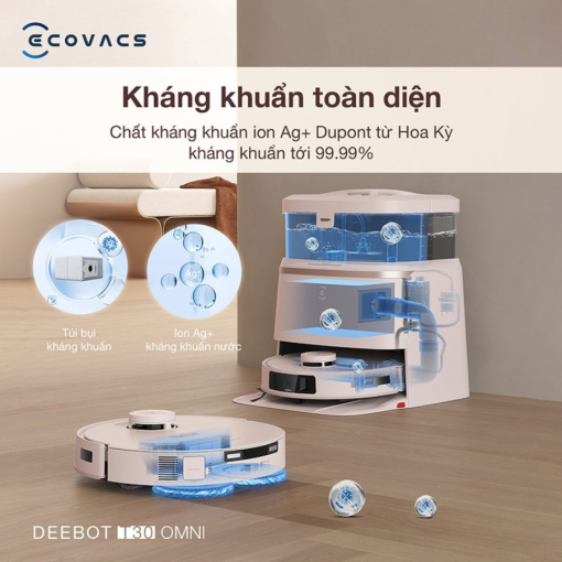 t30 omni 11 - ROBOT HÚT BỤI LAU NHÀ ECOVACS DEEBOT T30 OMNI