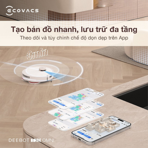 t30 omni 5 - ROBOT HÚT BỤI LAU NHÀ ECOVACS DEEBOT T30 OMNI