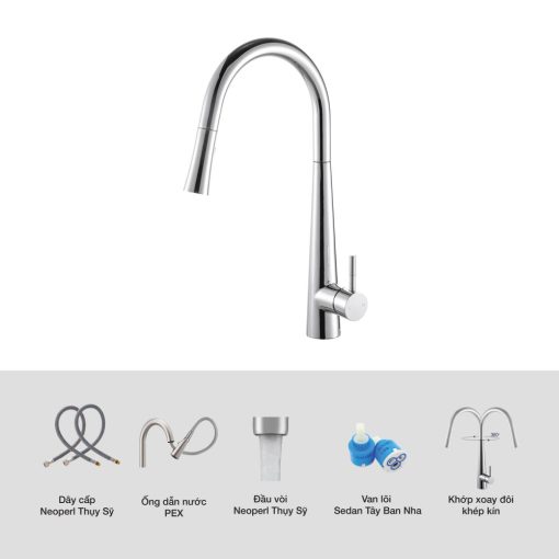 voi rua bat kluger KLF0009C chi tiet - Vòi rửa bát KLUGER KLF0009C
