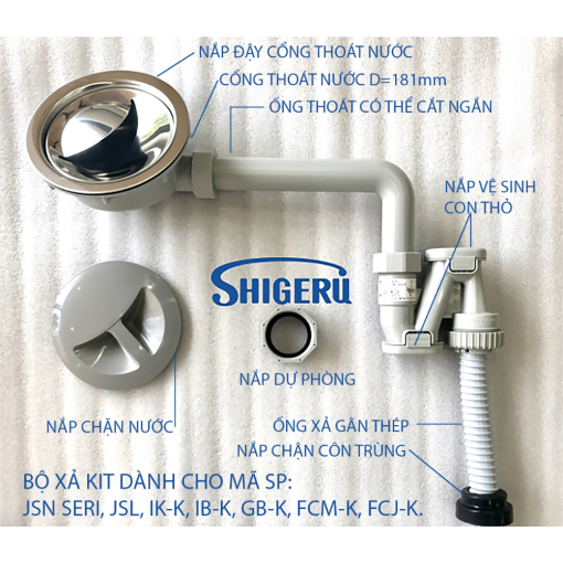 Chậu rửa bát SHIGERU JSL-K FS
