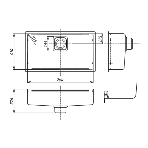 Chậu rửa bát SHIGERU LE JSM-K 2F FS