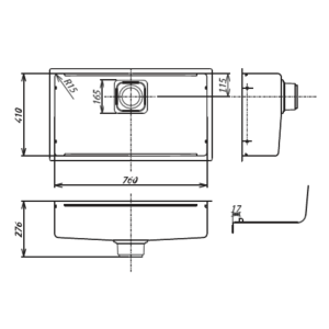 Chậu rửa bát SHIGERU JSM-K 3F FS