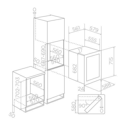 SP Veritas BI36 Technology - TỦ RƯỢU ELICA VERITAS BI36 BL