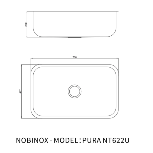 chau rua bat nobinox pura nt622u 10 - Chậu rửa bát NoBiNox PURA NT622U