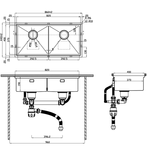 combo chau rua chen hafele ws sink combo 567 94 057 1 - COMBO Chậu rửa chén Hafele WS SINK COMBO 567.94.057
