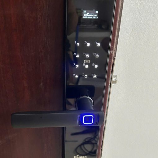 khoa van tay app wifi demax el c626 bl 10 - Khóa vân tay APP WIFI DEMAX EL-C626 BL màn hình chuông