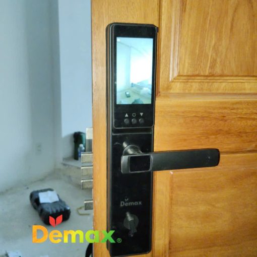 khoa van tay app wifi demax el c626 bl 4 - Khóa vân tay APP WIFI DEMAX EL-C626 BL màn hình chuông