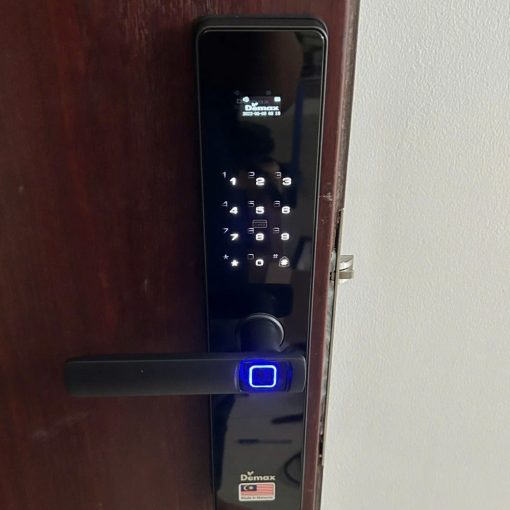 khoa van tay app wifi demax el c626 bl 8 - Khóa vân tay APP WIFI DEMAX EL-C626 BL màn hình chuông