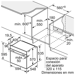 lo nuong am tu bosch hba512es0 6 - Lò nướng âm tủ BOSCH HBA512ES0
