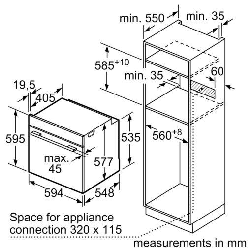 lo nuong kem hap bosch hsg636bb1 series 8 2 - Lò nướng kèm hấp Bosch HSG636BB1 Series 8