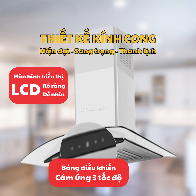 may hut mui kocher k 228pro 3 - Máy hút mùi Kocher K-228Pro may hut mui kocher k 228pro 3 - Máy hút mùi Kocher K-228Pro