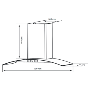 may hut mui kocher k 229i 70cm 6 - Máy hút mùi Kocher K-229I 70cm