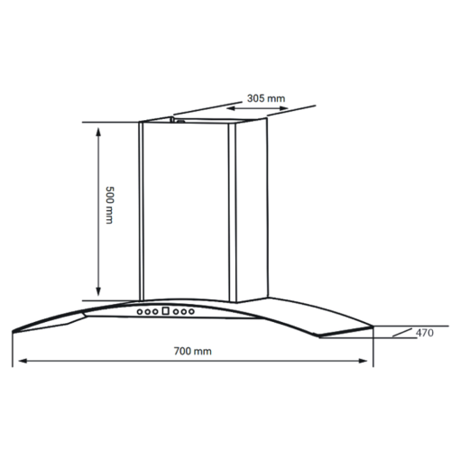 may hut mui kocher k 229i 70cm 6 - Máy hút mùi Kocher K-229I 70cm