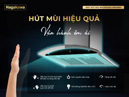may hut mui nagakawa nrh9593 3 - Máy hút mùi Nagakawa NRH9593