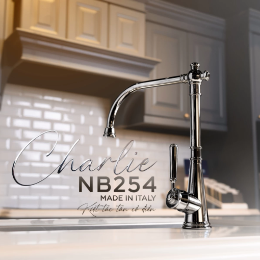 voi rua bat nobili charlie nb254 ch75513cr 3 - Vòi rửa bát NOBILI CHARLIE NB254 CH75513CR