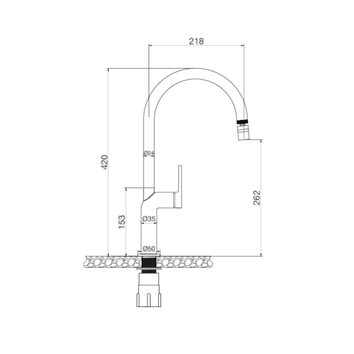 voi rua chen malloca k2202 cr4 - Vòi rửa chén Malloca K2202-CR