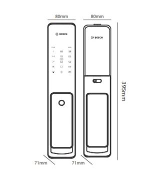 0WW - Khóa Cửa Vân Tay BOSCH FU780