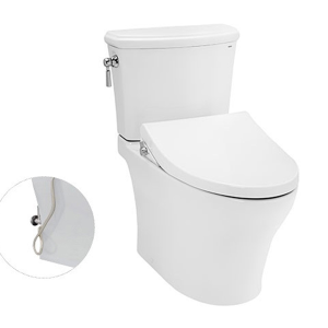 Bàn cầu hai khối nắp đóng êm kèm vòi rửa nước lạnh WASHLET TCW1211A TOTO CS986GE4