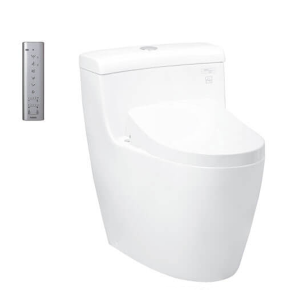 Bàn cầu một khối kèm nắp rửa điện tử WASHLET TOTO MS636CDRW12