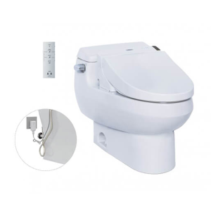 Bàn cầu một khối kèm nắp rửa điện tử WASHLET TOTO MS688W6