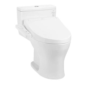Bàn cầu một khối kèm nắp rửa điện tử WASHLET TOTO MS855CDW17