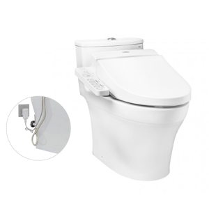 Bàn cầu một khối kèm nắp rửa điện tử WASHLET TOTO MS885DW7
