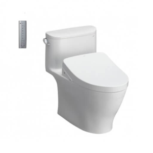 Bàn cầu một khối kèm nắp rửa điện tử WASHLET TOTO MS887CRW12