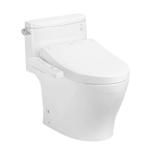 Bàn cầu một khối kèm nắp rửa điện tử WASHLET TOTO MS887CRW17