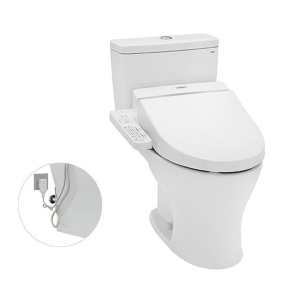 Bàn cầu hai khối kèm nắp rửa điện tử WASHLET dòng C2 TCF6631A TOTO CS735DW7