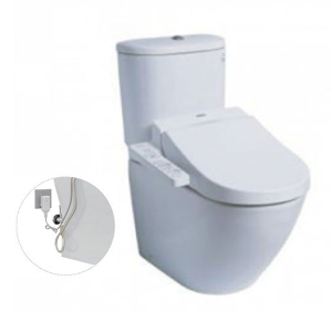Bàn cầu hai khối kèm nắp rửa điện tử WASHLET dòng C2 TCF6632A TOTO CS761DW8