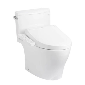 Bàn cầu hai khối kèm nắp rửa điện tử WASHLET TOTO CS767CRW17