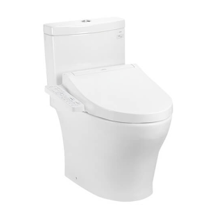 Bàn cầu hai khối kèm nắp rửa điện tử WASHLET TOTO CS769CDRW17