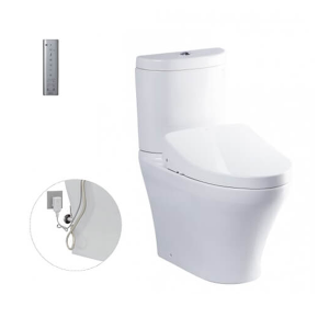Bàn cầu hai khối kèm nắp rửa điện tử WASHLET TOTO CS818DW11