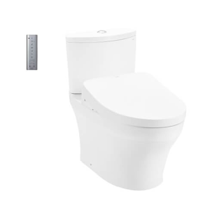 Bàn cầu hai khối kèm nắp rửa điện tử WASHLET TOTO CS838CDW12
